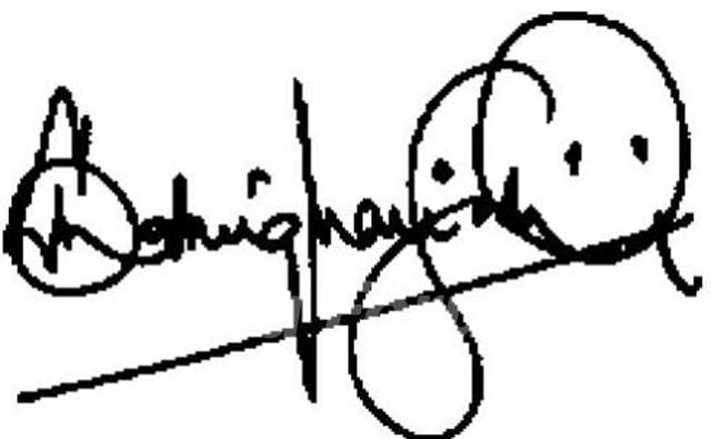 Shatrughan Sinha signature