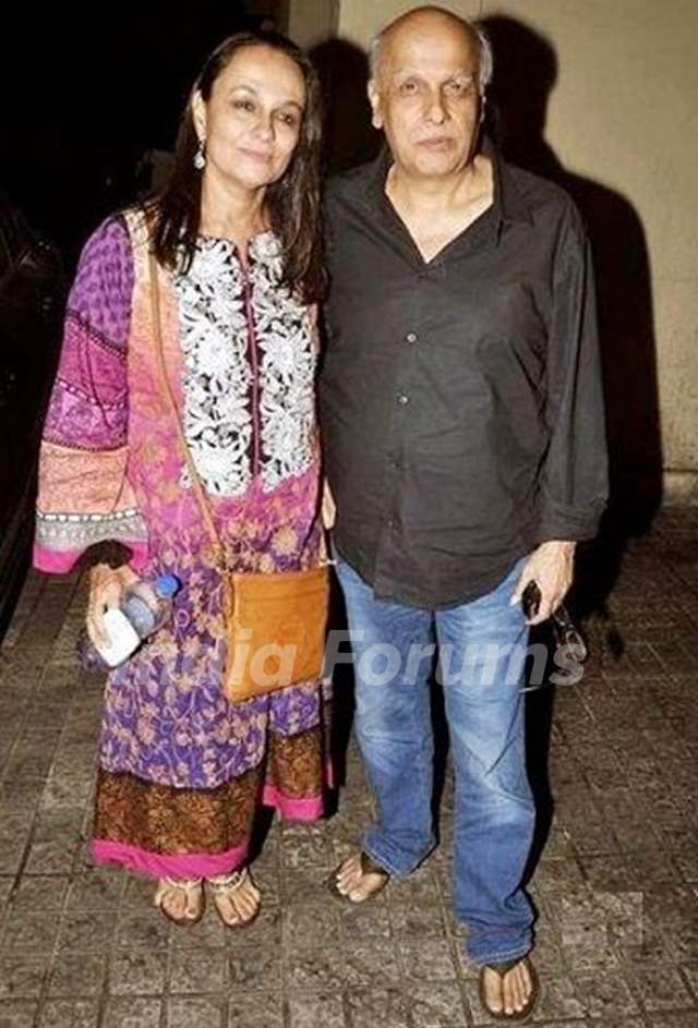 Soni Razdan with her husband Mahesh Bhatt