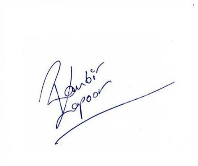 Ranbir Kapoor Signature