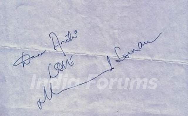 Milind Soman Autograph