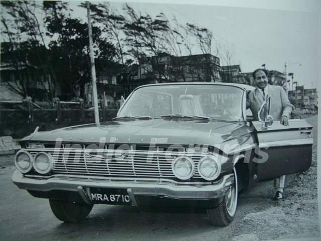 Mohammed Rafi With his Empala Car