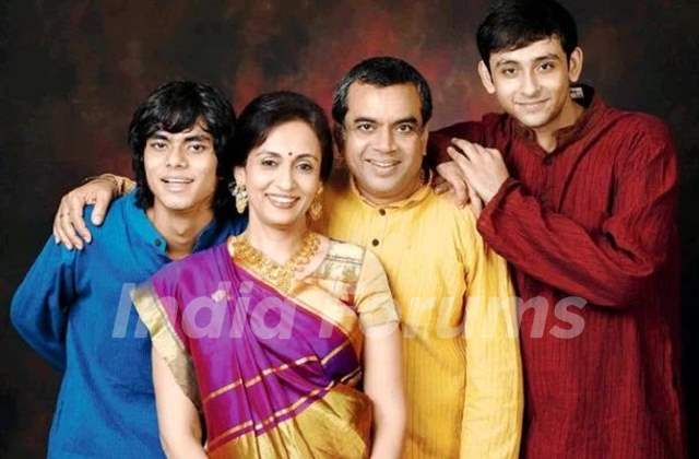 Swaroop Sampat with her family