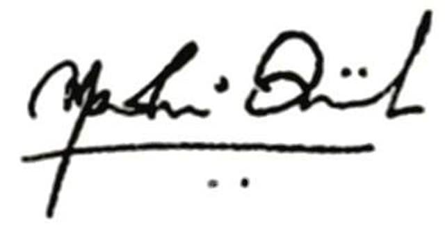 Madhuri Dixit signature