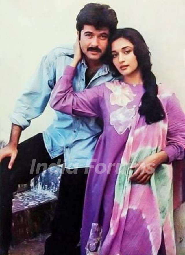 Madhuri Dixit with Anil Kapoor