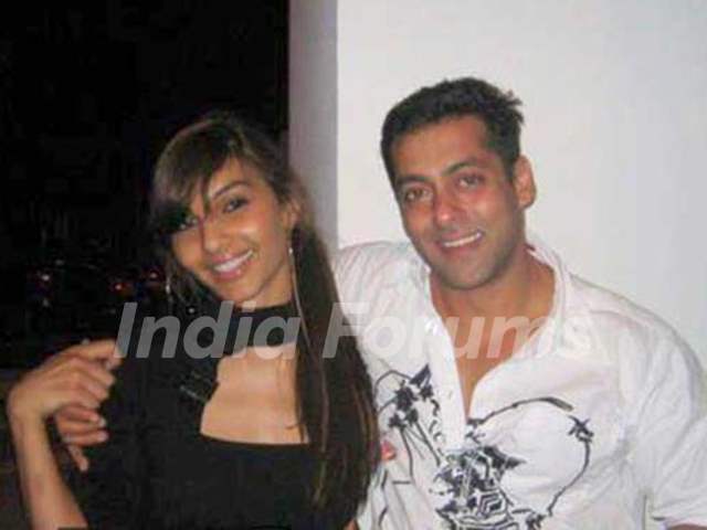 Somy Ali with Salman Khan