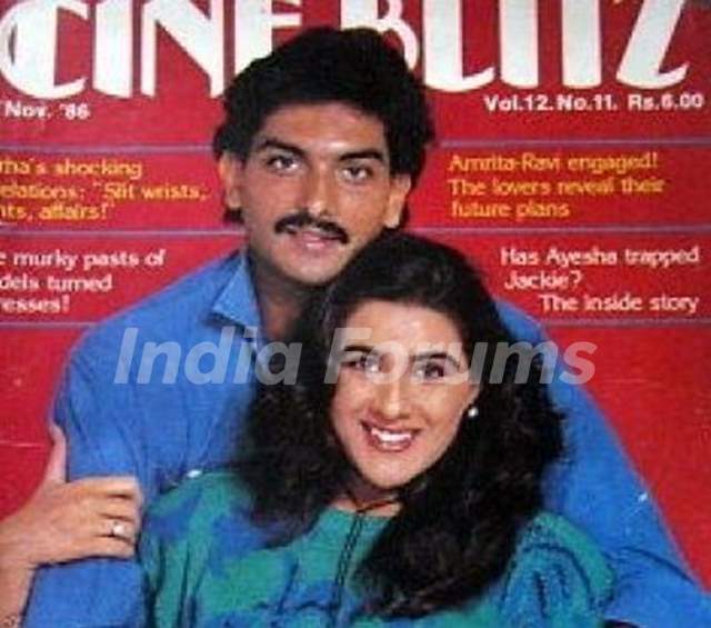 Ravi Shastri with his Ex-girlfriend Amrita Singh