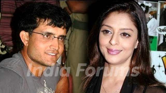 Nagma with Sourav Ganguly