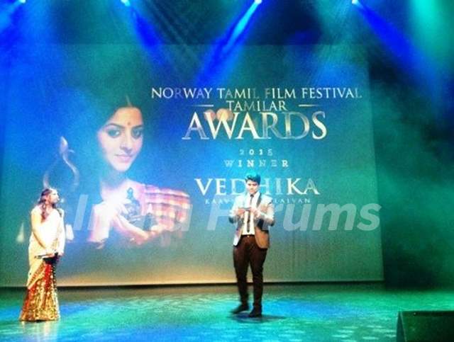 Vedhika Kumar - Norway Tamil Film Festival Award for the Best Actress for the film Kaaviya Thalaivan