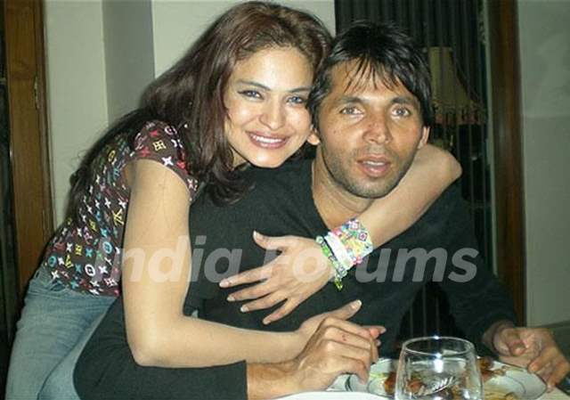 Veena Malik with Mohhamad Asif