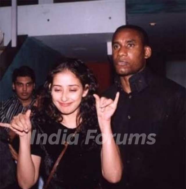 Manisha Koirala and Cecil 