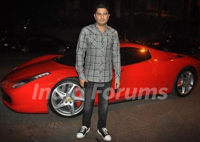 Bhushan Kumar with his Ferrari 458