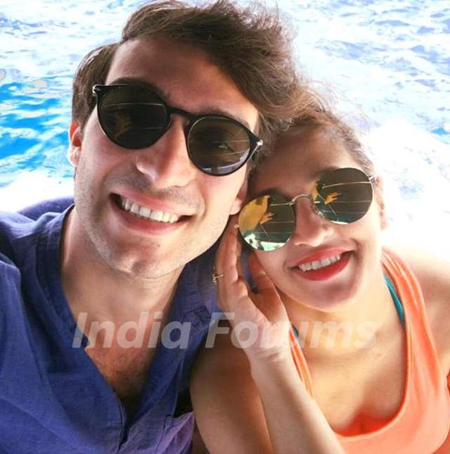 Shweta Pandit with her husband Ivano Fucci