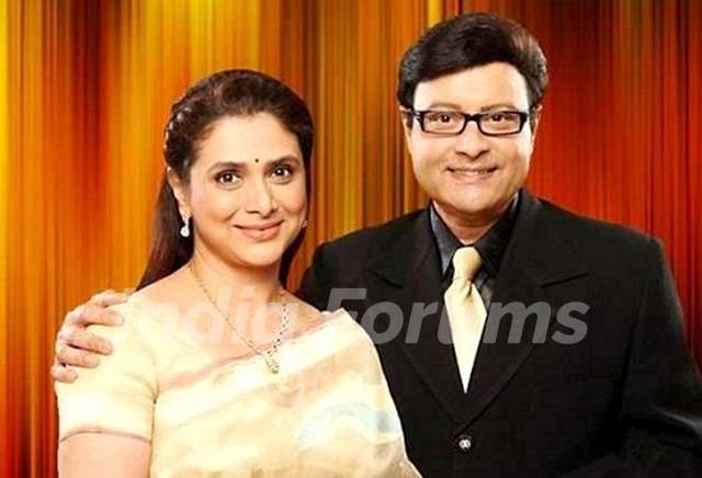 Sachin with his wife Supriya Pilgaonkar