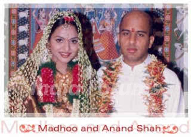 Madhoo and her husband Anand