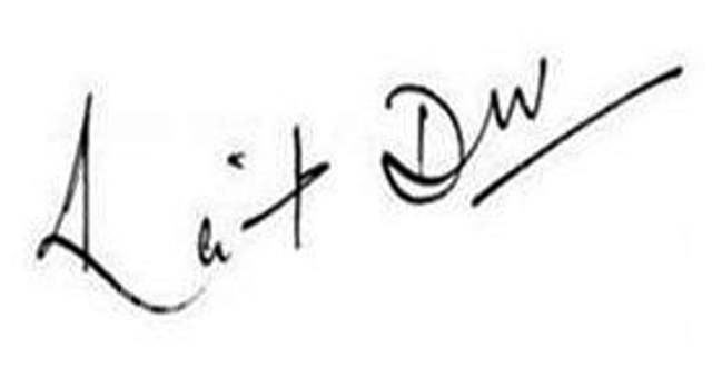 Kapil Dev Signature