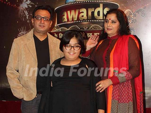 Alka Kaushal with her husband and daughter