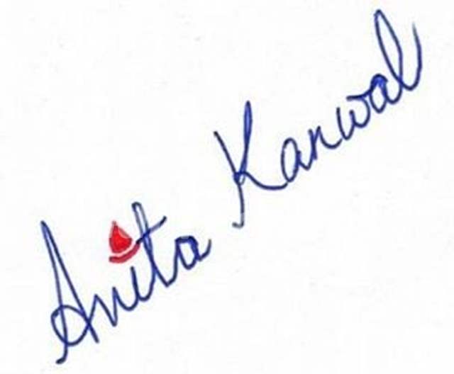 Anita Kanwal's Signature