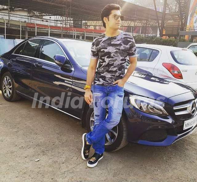 Sharad Malhotra With His Mercedes-Benz