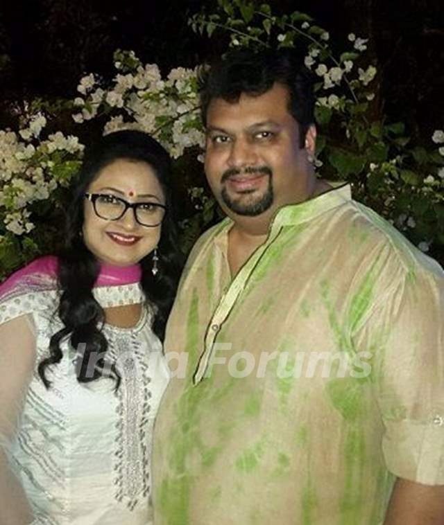 Jaya Ojha with Husband
