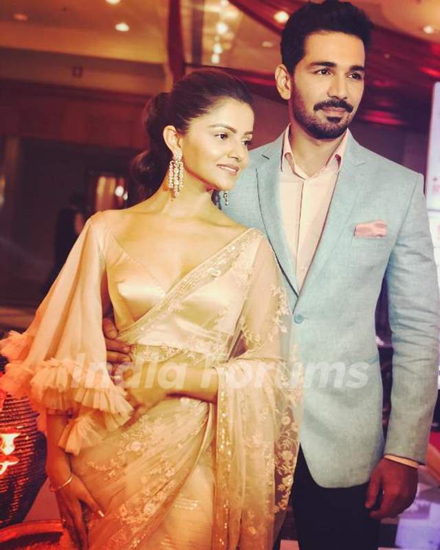 Rubina Dilaik with her husband Abhinav Shukla