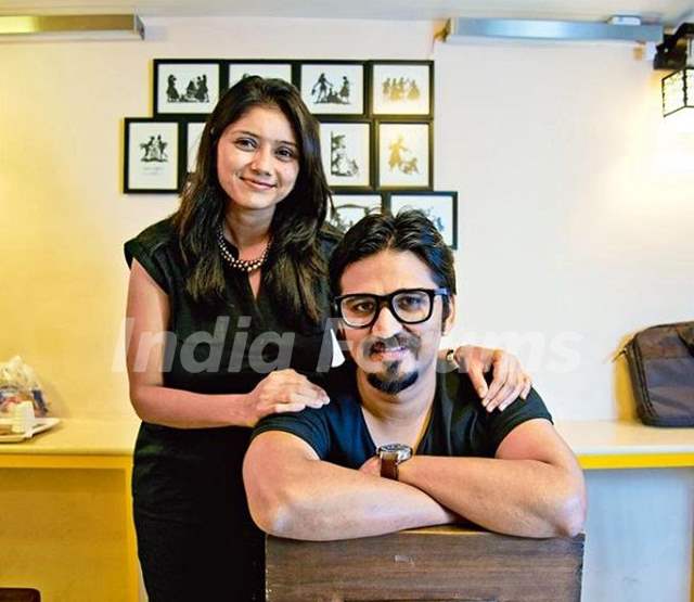 Amit Trivedi with his wife Krutee