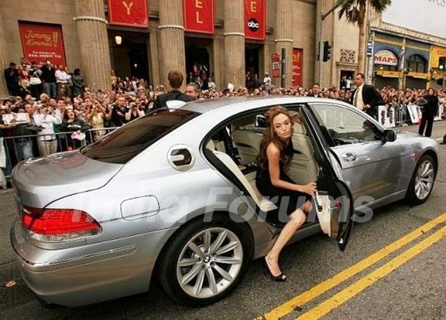 Angelina Jolie BMW Hydrogen 7