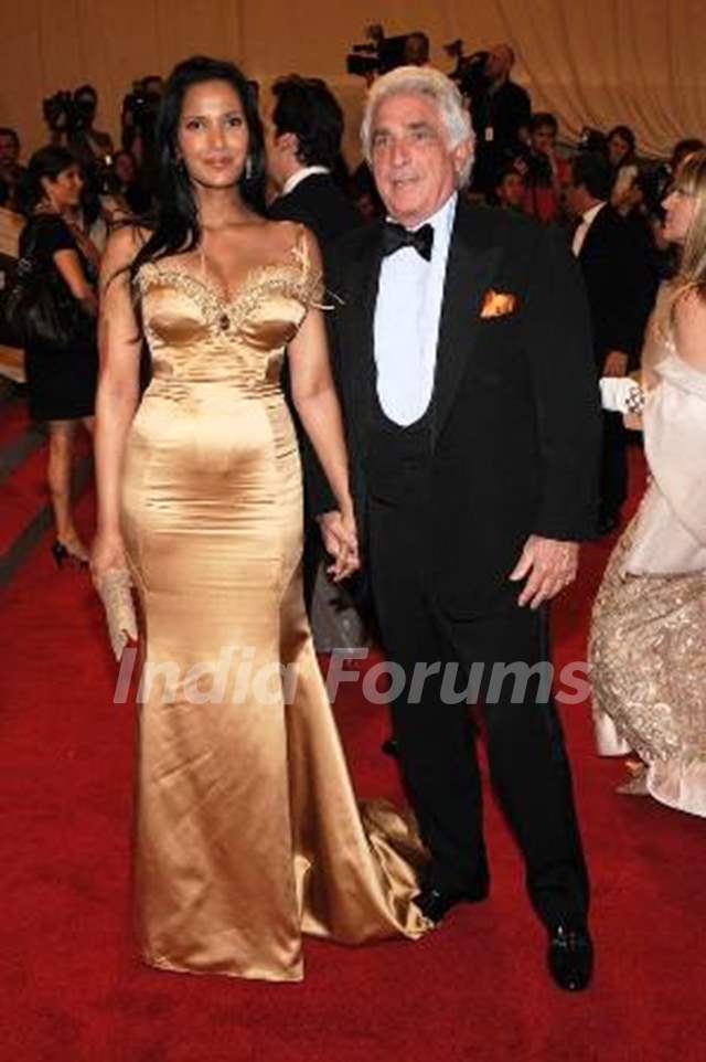 Padma Lakshmi with Ted Forstmann