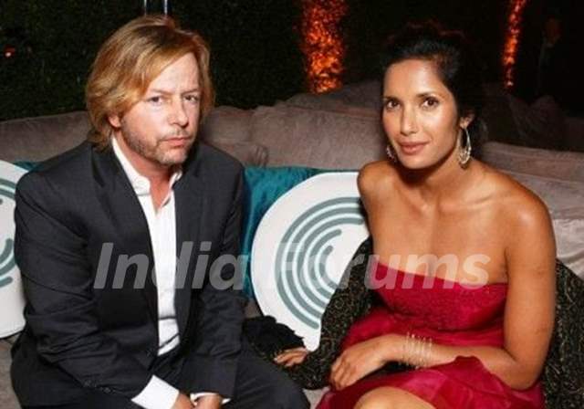 Padma Lakshmi and David Spade