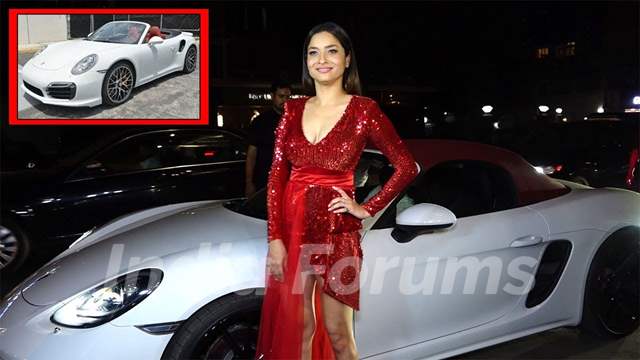 Ankita Lokhande with her car