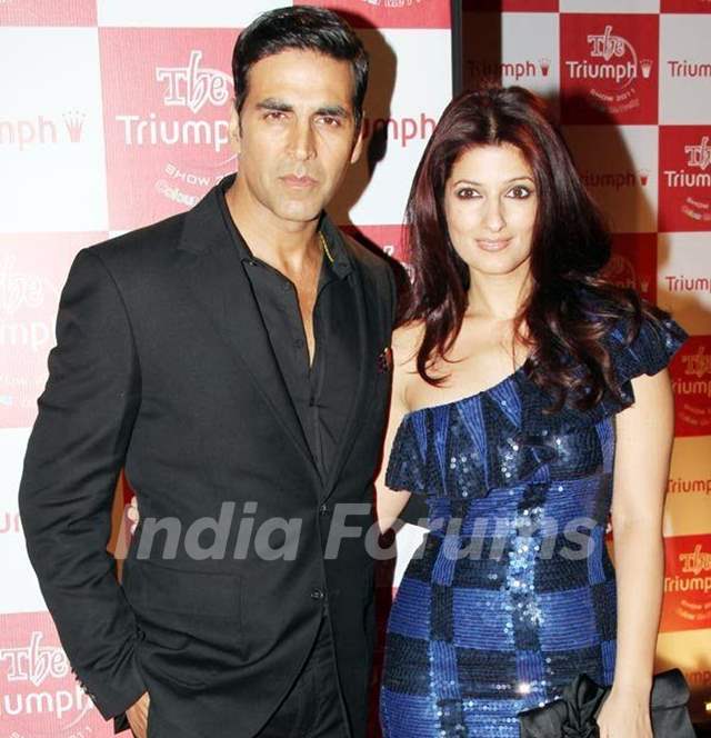 Twinkle Khanna with her husband Akshay Kumar