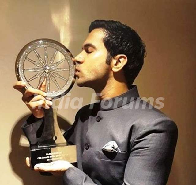 Rajkummar Rao With His CNN-IBN Indian of the Year - Entertainment