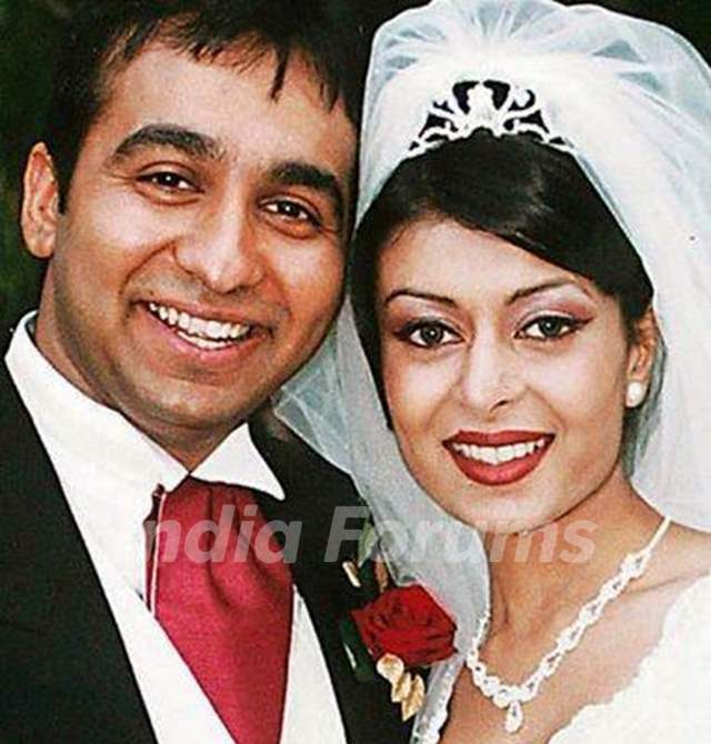Raj Kundra with his Ex-wife Kavita
