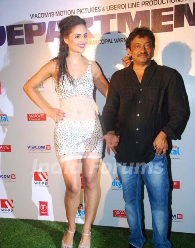 Nathalia Kaur with Ram Gopal Varma