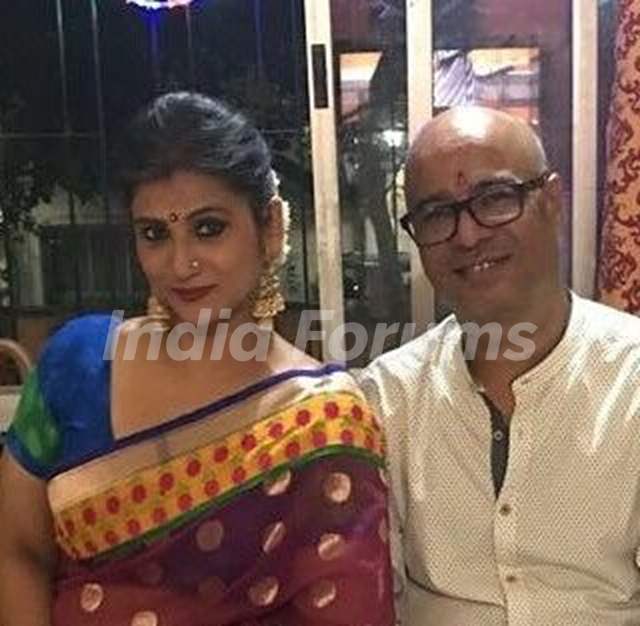 Pallavi Rao with husband