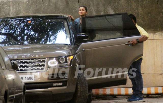 Alia Bhatt With Her Range Rover