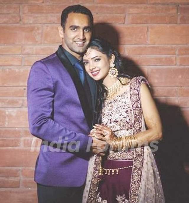 Pooja Banerjee with her husband Sandeep Sejwal
