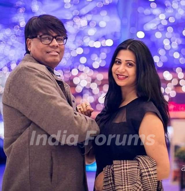 Parineeta Borthakur with her husband