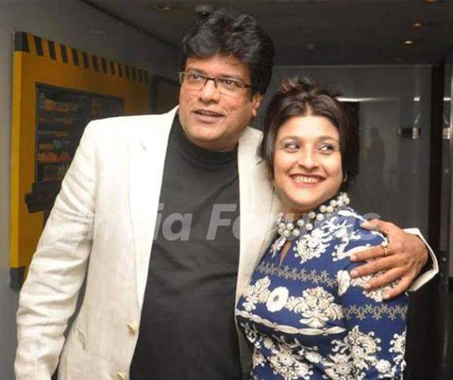 Rajesh Sharma with his wife Sangeeta Sharma