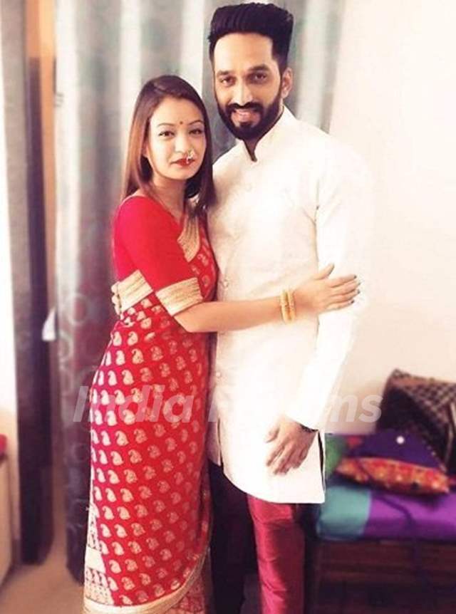 Shruti Rawat with her husband Nikhil Agawane