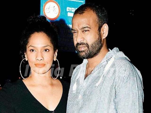 Masaba Gupta with her husband