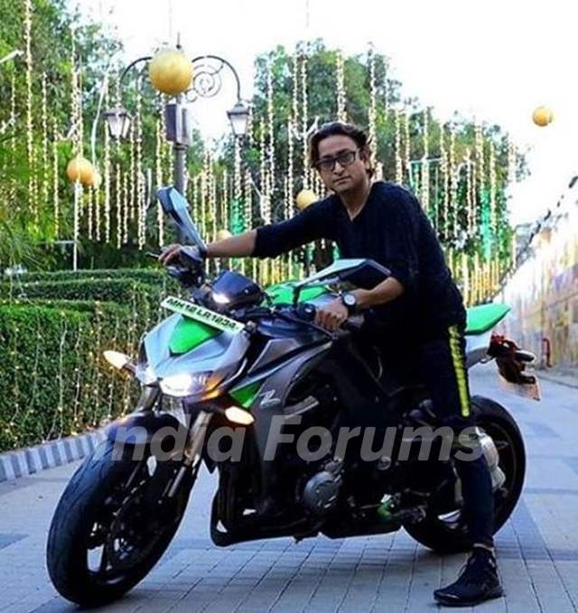 Atul Gogavale Riding His Motorcycle