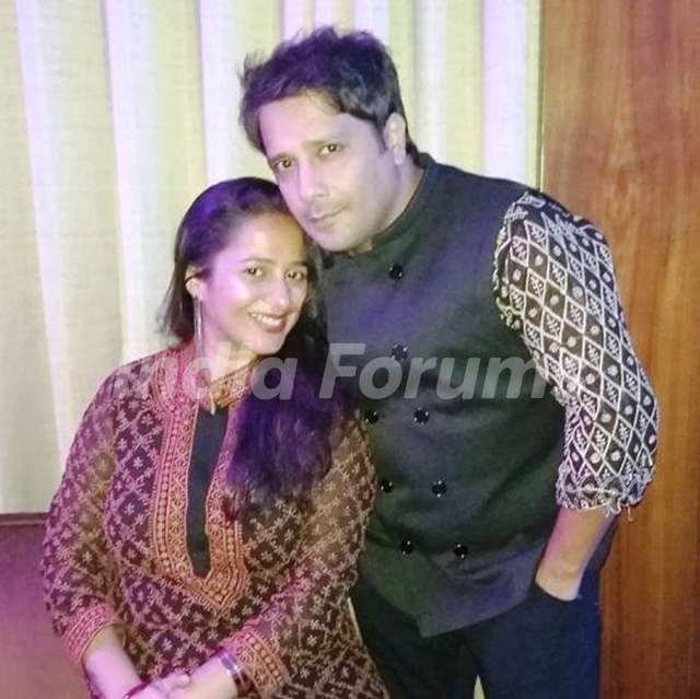 Ritu Seth with her husband