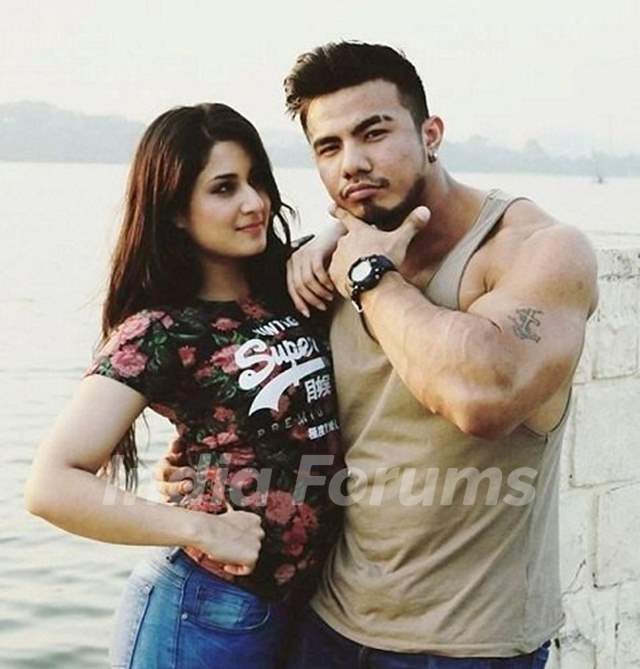 Aditi rathore with her ex-boyfriend Shreedhan Singh