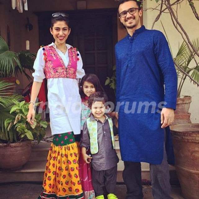 Meesha Shafi With Her Husband and Kids