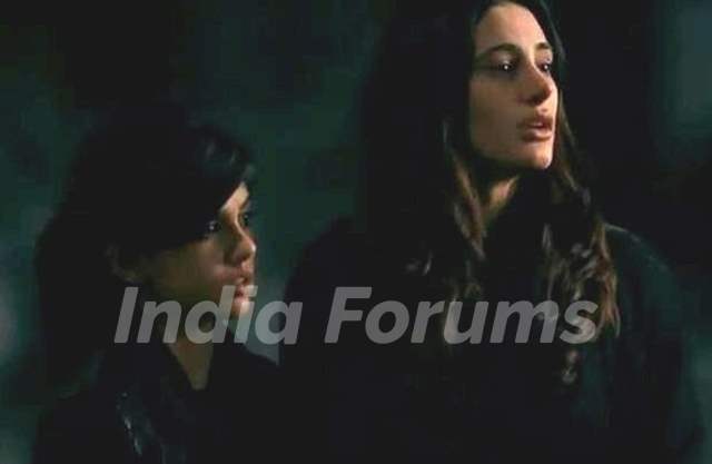 Sanjana Sanghi with Nargis Fakhri in Rockstar