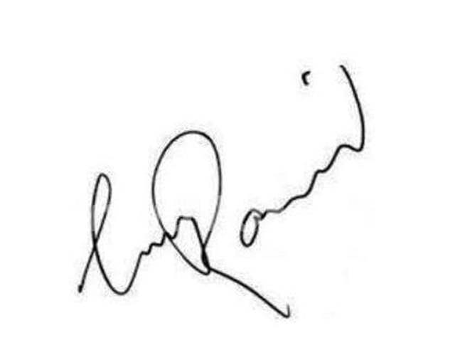 Suresh Raina signature