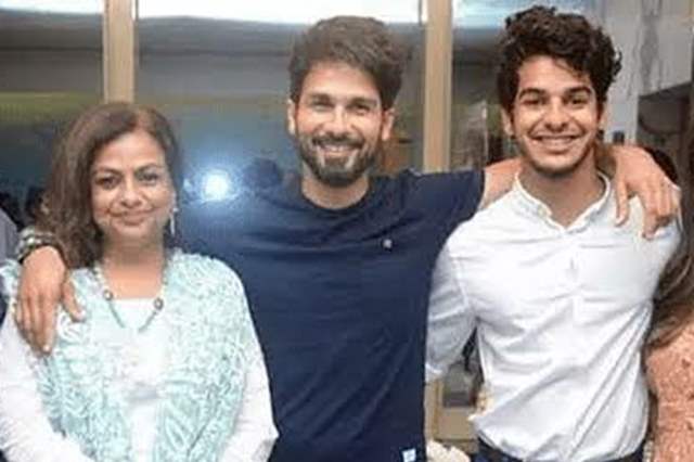 Neelima Azim, Shahid Kapoor and Ishaan Khattar