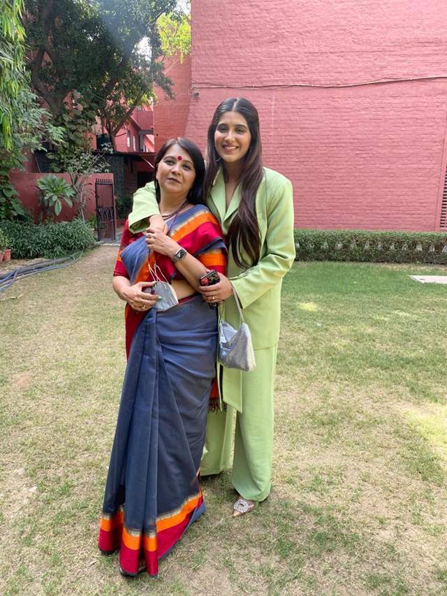 Nimrit Kaur Ahluwalia with her mother