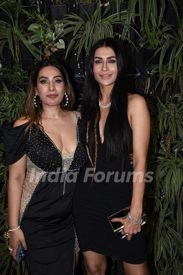 Pavitra Punia poses with Priyanka Tewari  poses for an event in the city