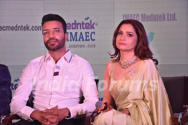 Ankita Lokhande, Vicky Jain spotted at the launch of IMAEC Dialysis Center